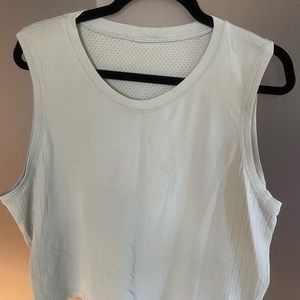 Lululemon Train To Be Tank Breathable, Mint, Cropped Length